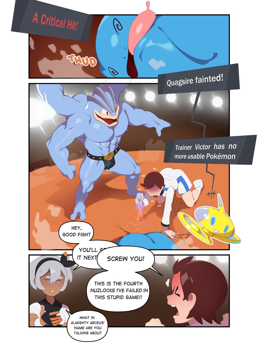 rotom, bea, rotom phone, victor, quagsire, and 1 more (pokemon and 1 more) drawn by combos_&_doodles