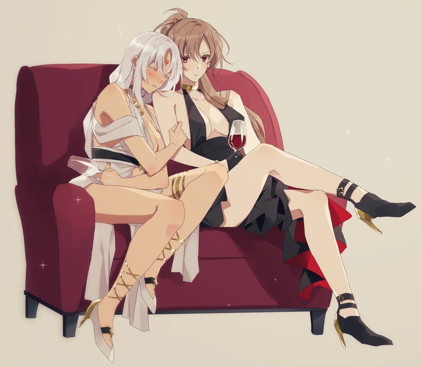 jean bart and massachusetts (azur lane) drawn by amazuki_jou
