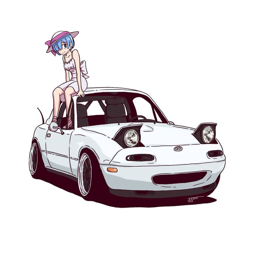 rem (re:zero kara hajimeru isekai seikatsu) drawn by jestami