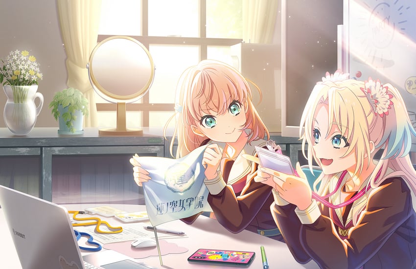 hinoshita kaho and osawa rurino (love live! and 1 more)