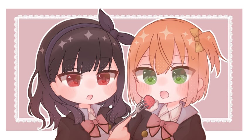 kuroki francisca yuria and amamiya sophia seren (assault lily) drawn by yubari_lemon_(lemonlilie)