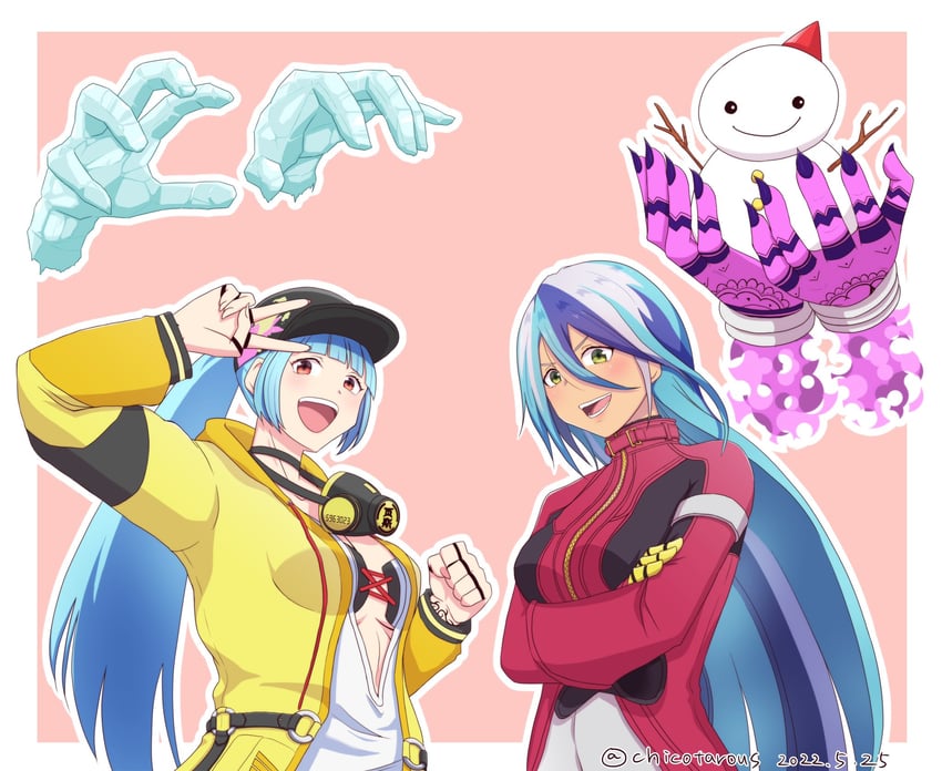 kula diamond and isla (the king of fighters and 1 more) drawn by chicotarous