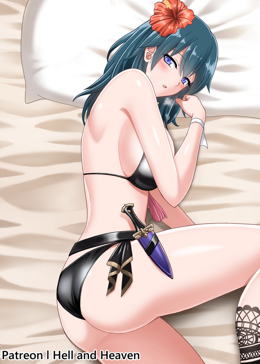 female byleth (fire emblem and 2 more) drawn by hellandheaven