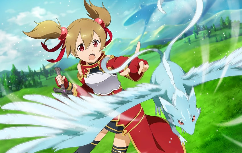 silica and pina (sword art online and 2 more)