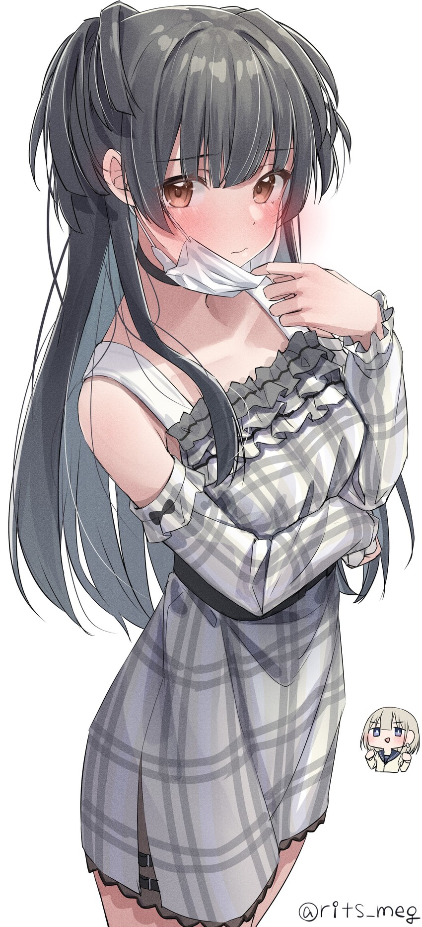 mayuzumi fuyuko and serizawa asahi (idolmaster and 1 more) drawn by kawai_ritsu_(rits_meg)