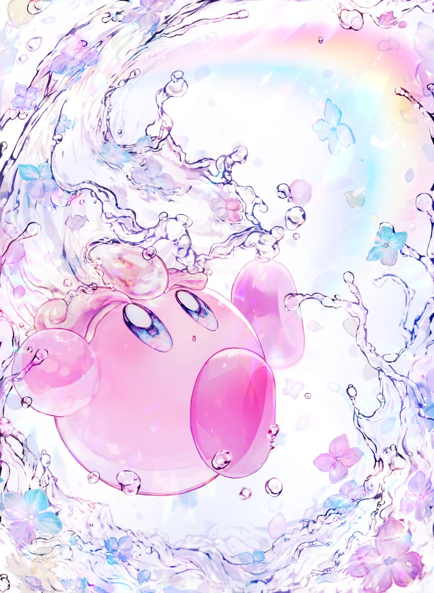 kirby and water kirby (kirby and 1 more) drawn by metro_(metronome40310bis)