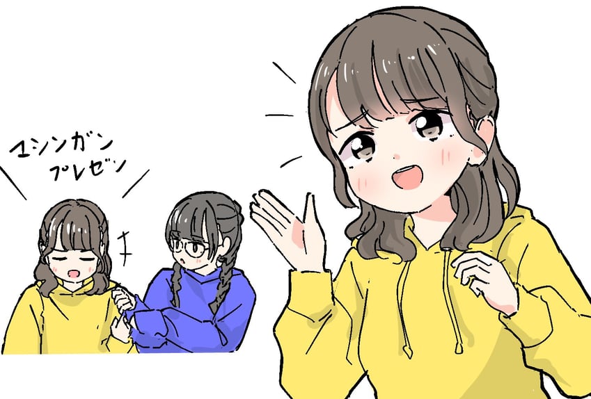 nonaka kokona and hayama fuka (love live! and 3 more) drawn by tazaki_masanobu