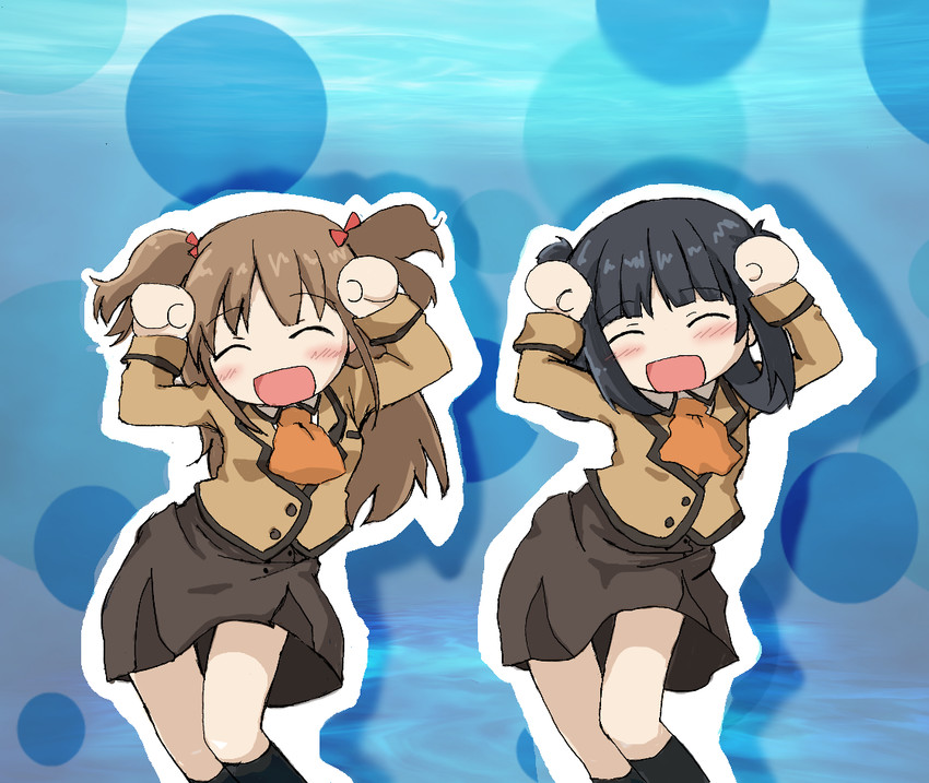 shiodome miuna and hisanuma sayu (nagi no asukara) drawn by towa_(2ch)