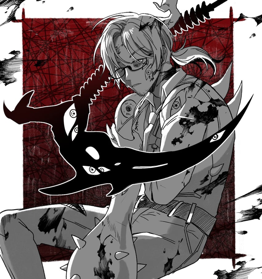 gregor and nothing there (project moon and 1 more) drawn by doing_yisang