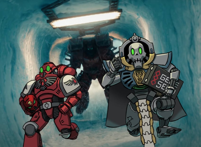 adeptus astartes (warhammer 40k and 1 more) drawn by thegraffitisoul