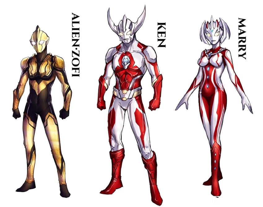 mother of ultra, zoffy, and father of ultra (ultra series and 3 more) drawn by garoshirou