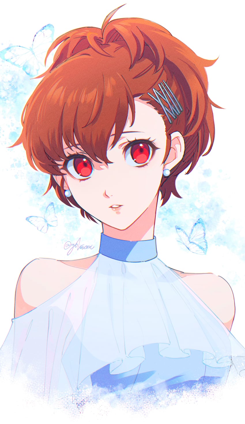 shiomi kotone (persona and 2 more) drawn by yokaroni