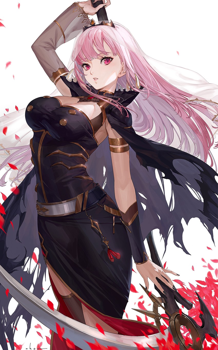 mori calliope (hololive and 1 more) drawn by ekao