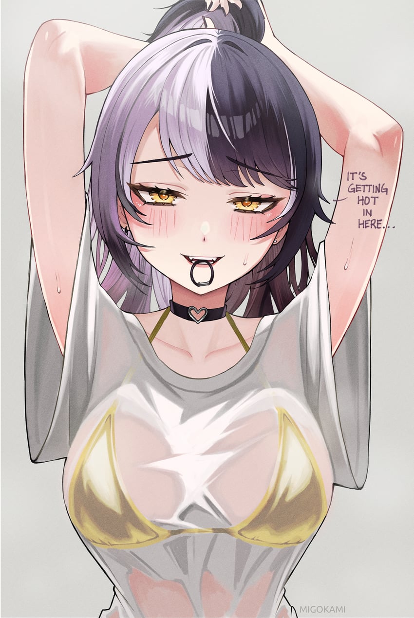 shiori novella (hololive and 1 more) drawn by migokami