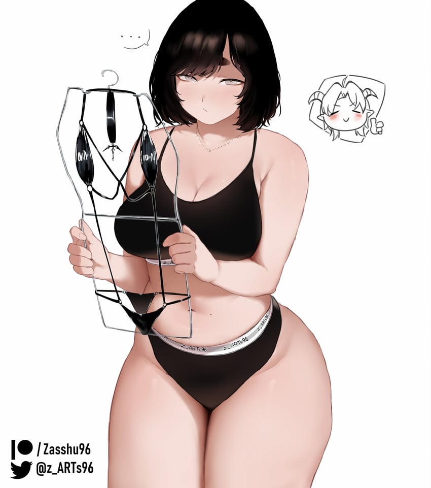 ange (original) drawn by zasshu