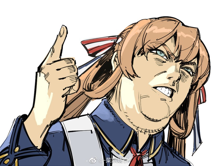 springfield and donald trump (girls' frontline) drawn by ruukii_drift