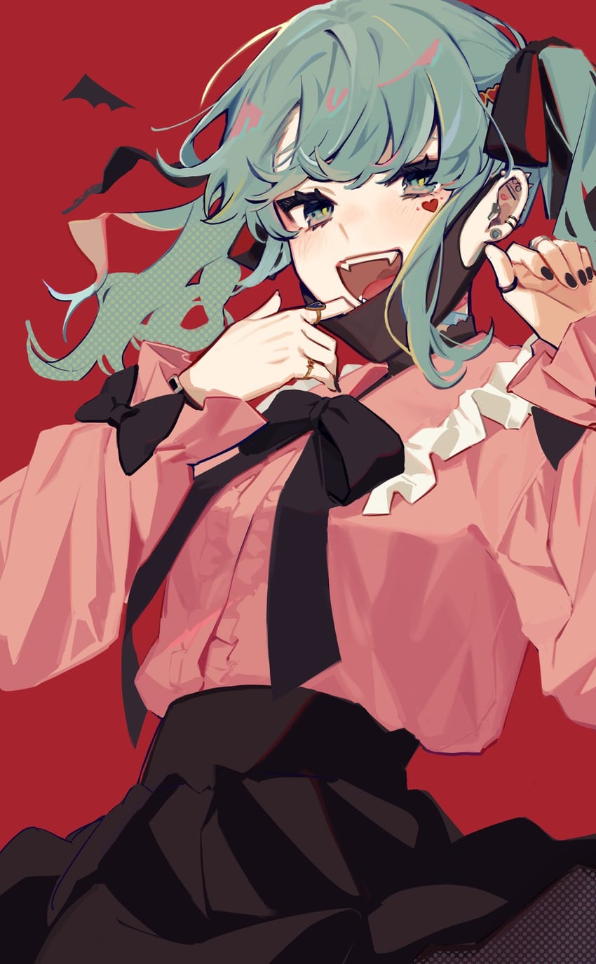 hatsune miku (vocaloid and 1 more) drawn by comugikun