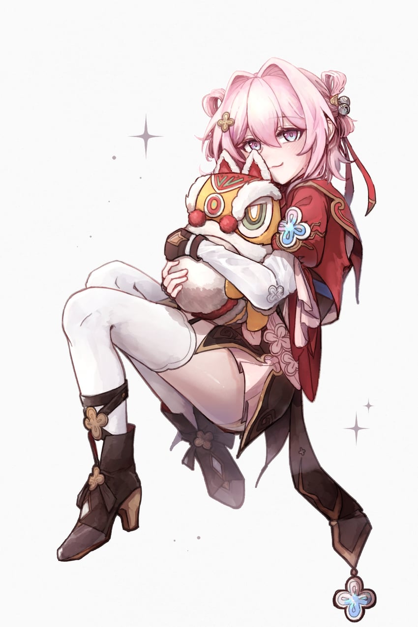 march 7th and diting (honkai and 1 more) drawn by dochigasuki