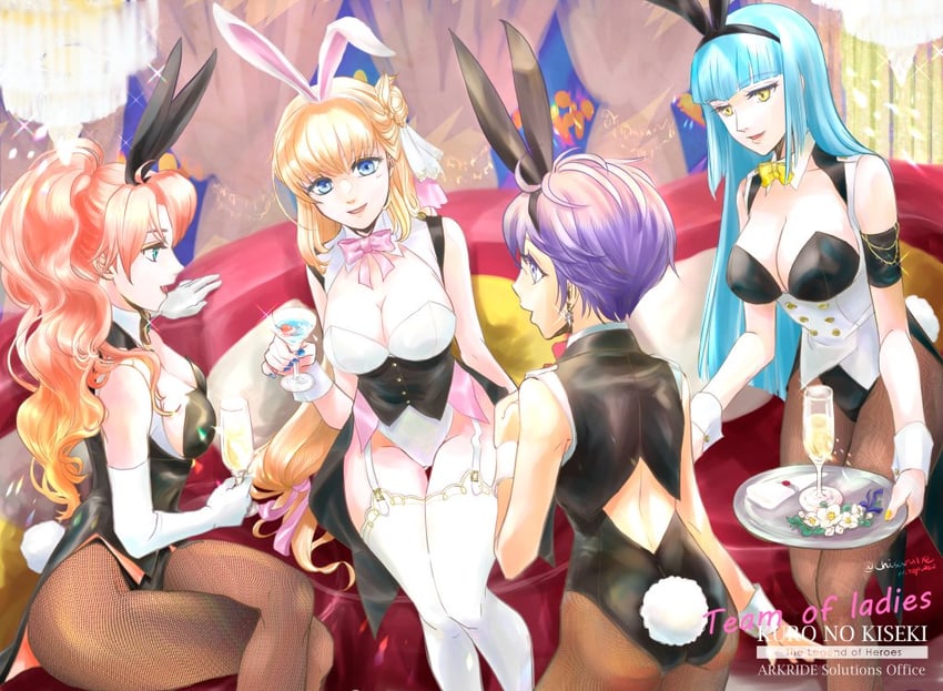 agnes claudel, judith lanster, risette twinings, and feri al-fayed (eiyuu densetsu and 2 more) drawn by chisarune