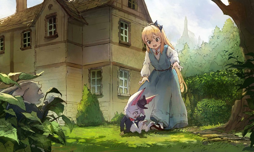 alice and white rabbit (alice's adventures in wonderland) drawn by sishenfan