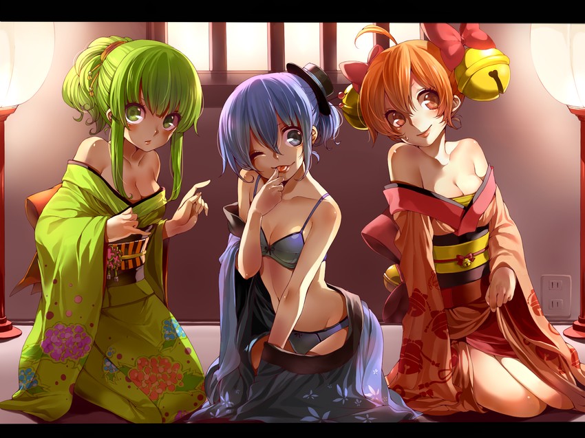 bellko, hamko, and ketsuko (original and 1 more) drawn by rojiko