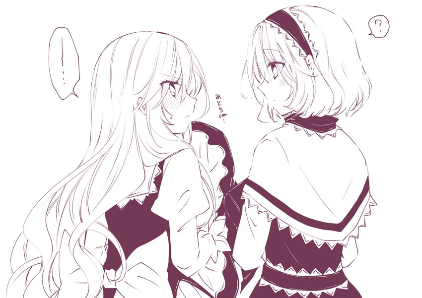 kirisame marisa and alice margatroid (touhou) drawn by nanase_nao