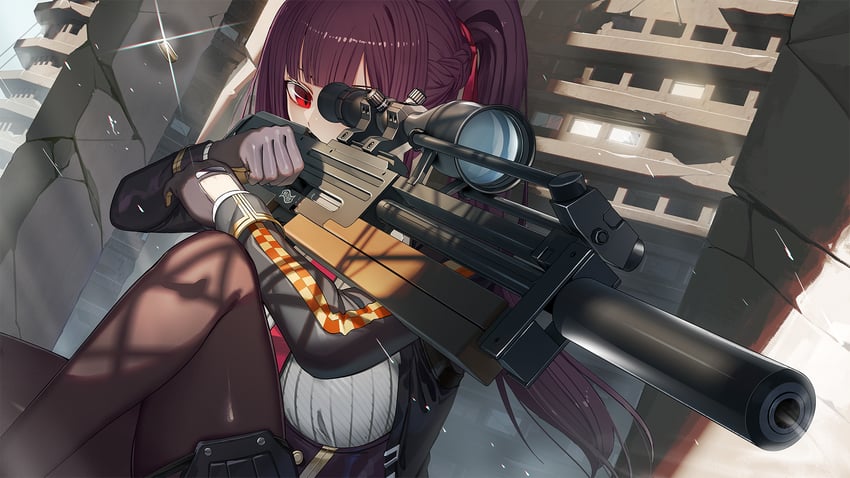 wa2000 and makiatto (girls' frontline and 1 more) drawn by natori_youkai