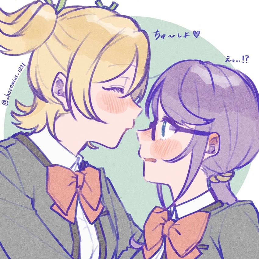daiba nana and hoshimi junna (shoujo kageki revue starlight) drawn by chocomint_1031