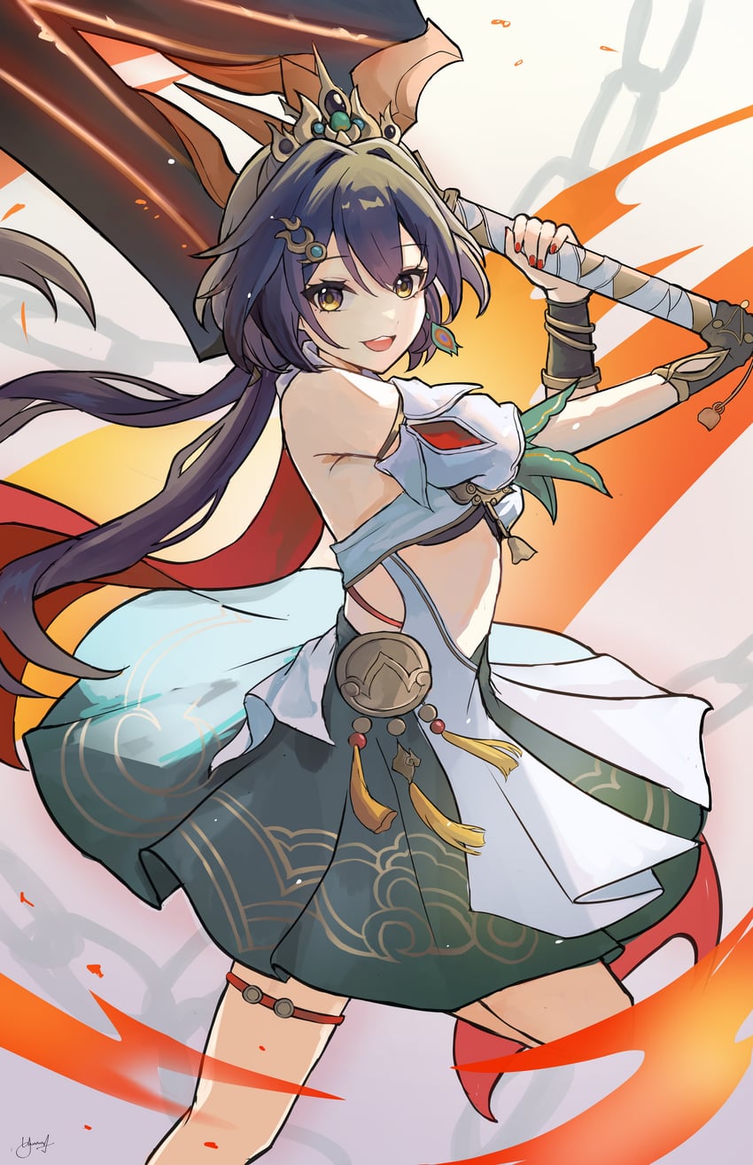yunli (honkai and 1 more) drawn by kato_yuurina