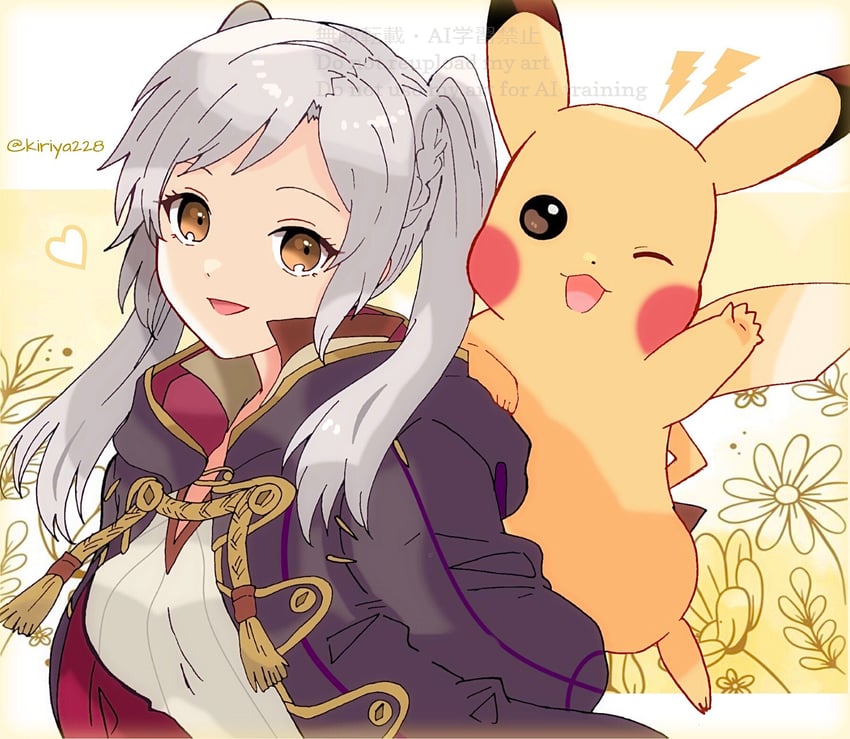 pikachu and female robin (pokemon and 2 more) drawn by kiriya_(552260)