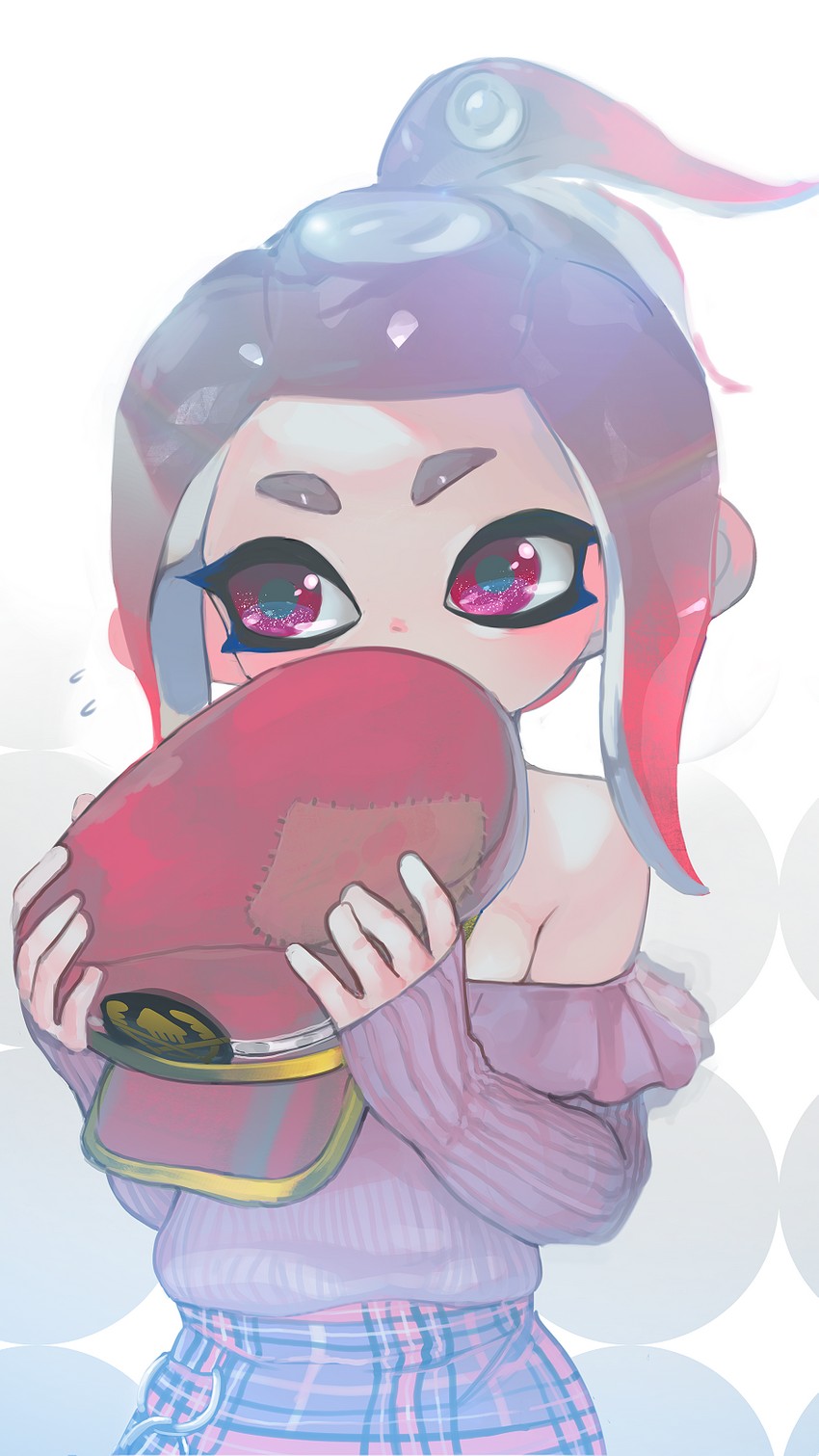 octoling player character and octoling girl (splatoon and 2 more) drawn by kashu_(hizake)