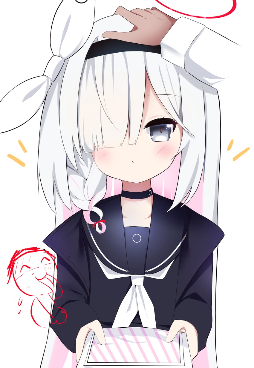 sensei, doodle sensei, and plana (blue archive) drawn by seikaseikaruru