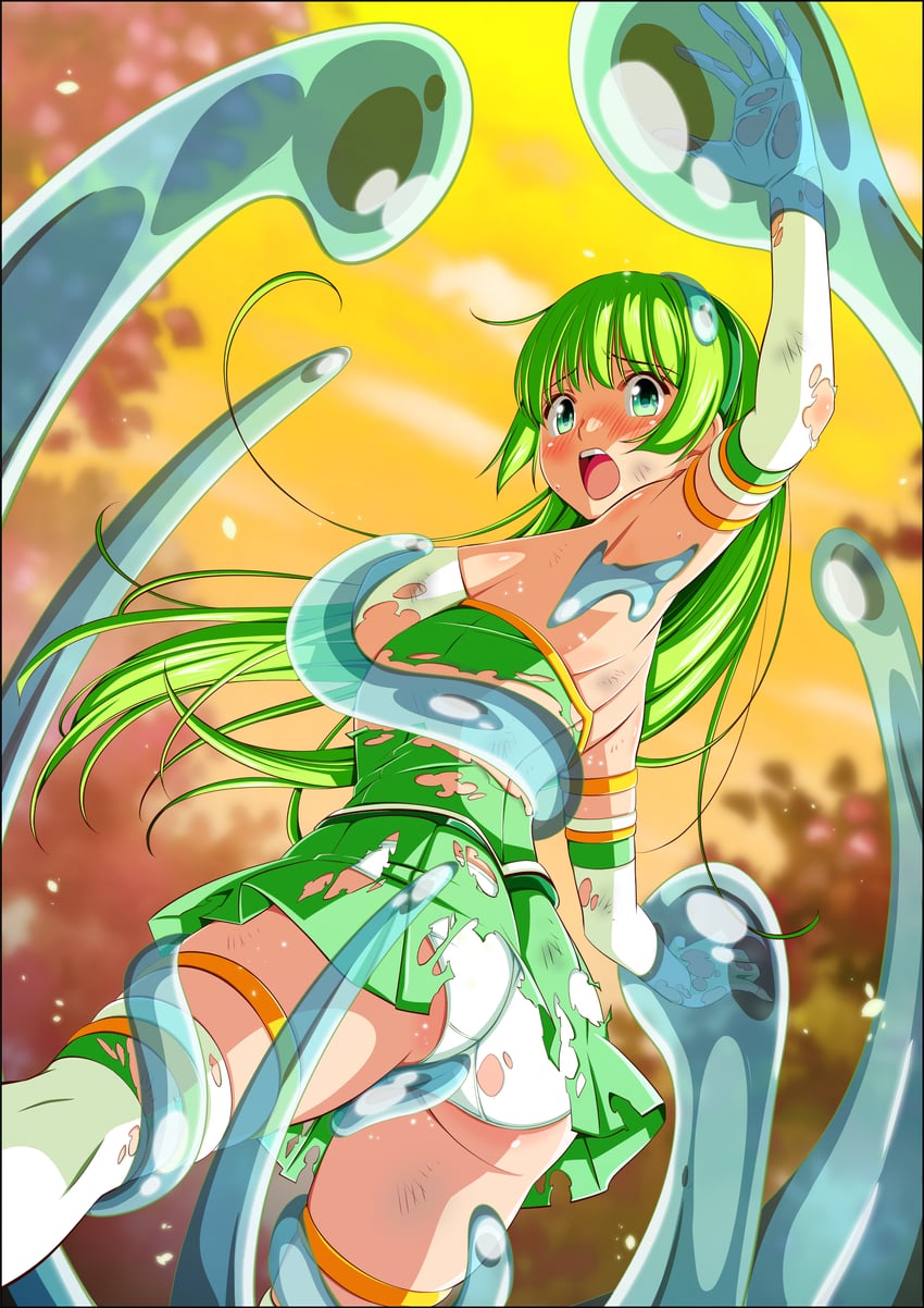 hasumi ren and clover leaf (original and 1 more) drawn by koeda0111