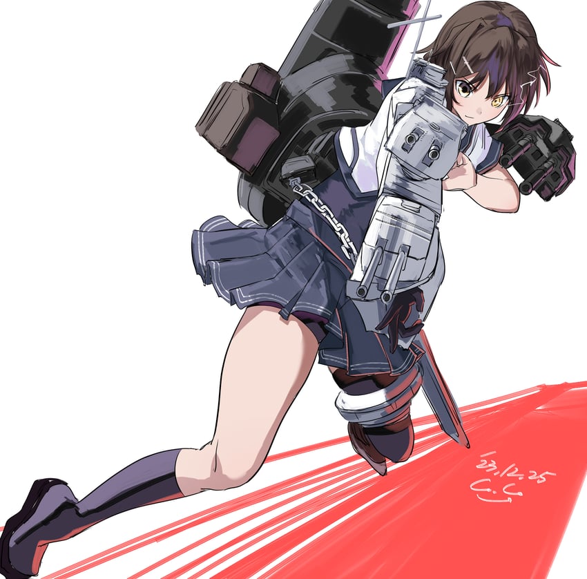 furutaka and furutaka kai ni (kantai collection) drawn by gegesan