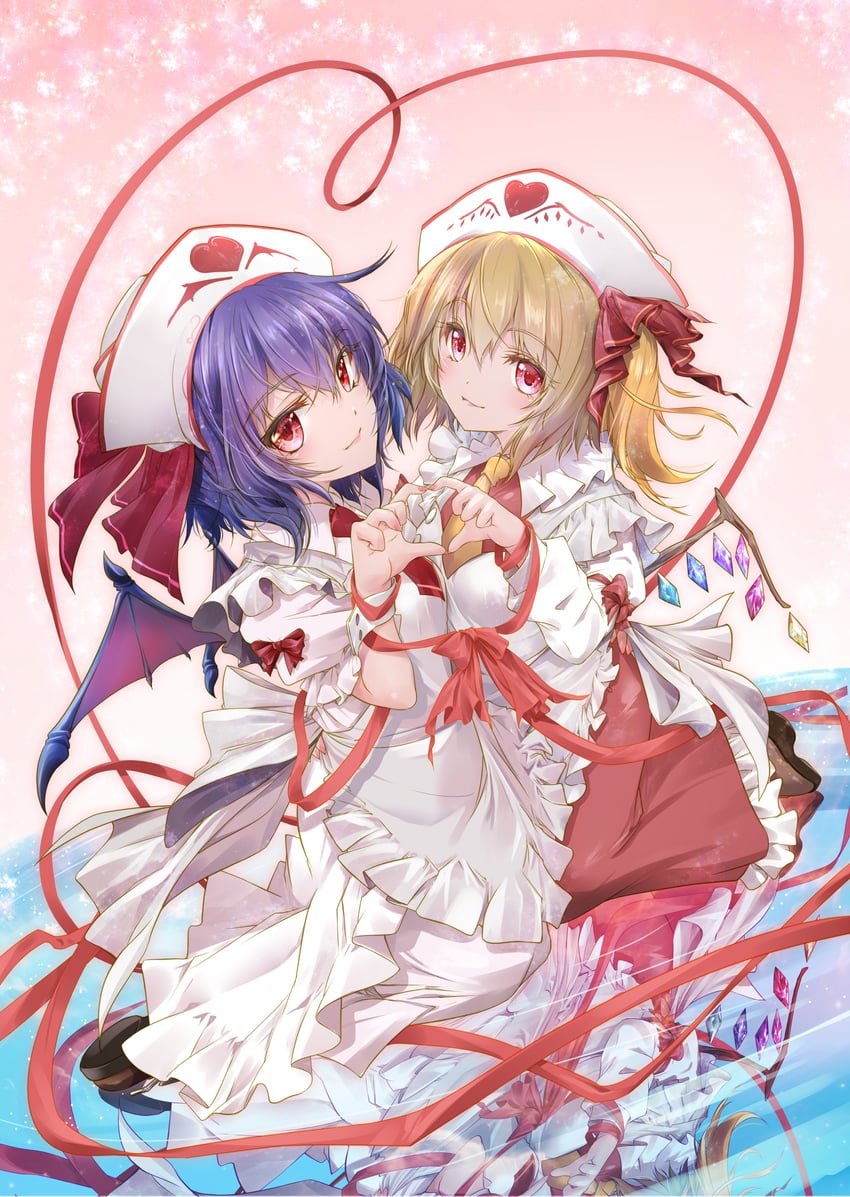 remilia scarlet and flandre scarlet (touhou) drawn by simiji