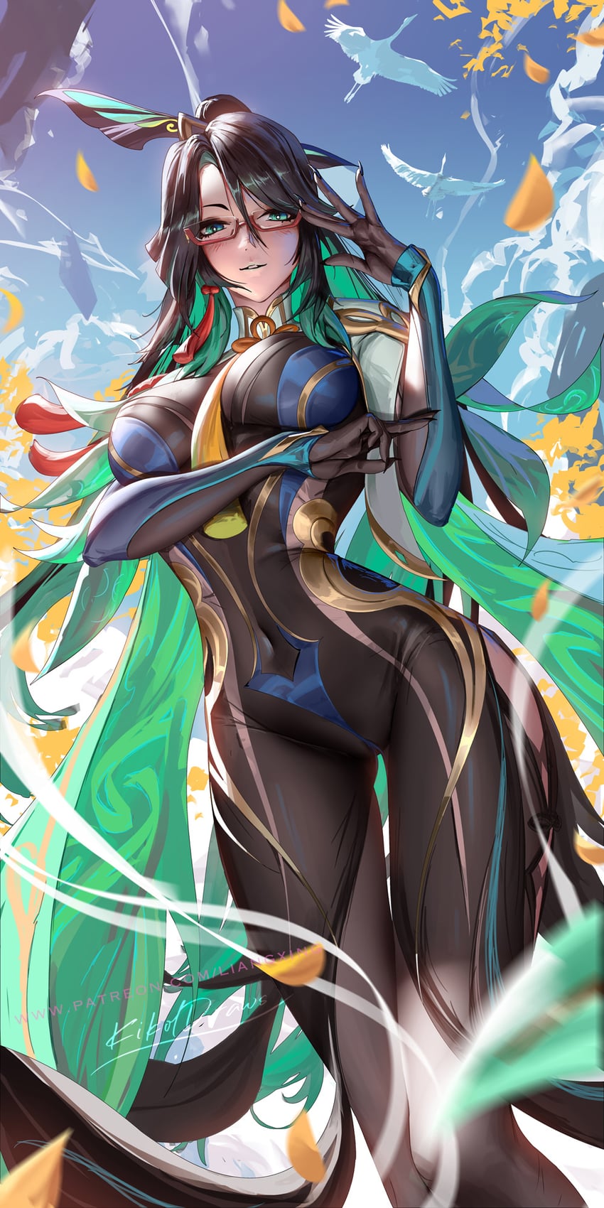 xianyun (genshin impact) drawn by liang_xing