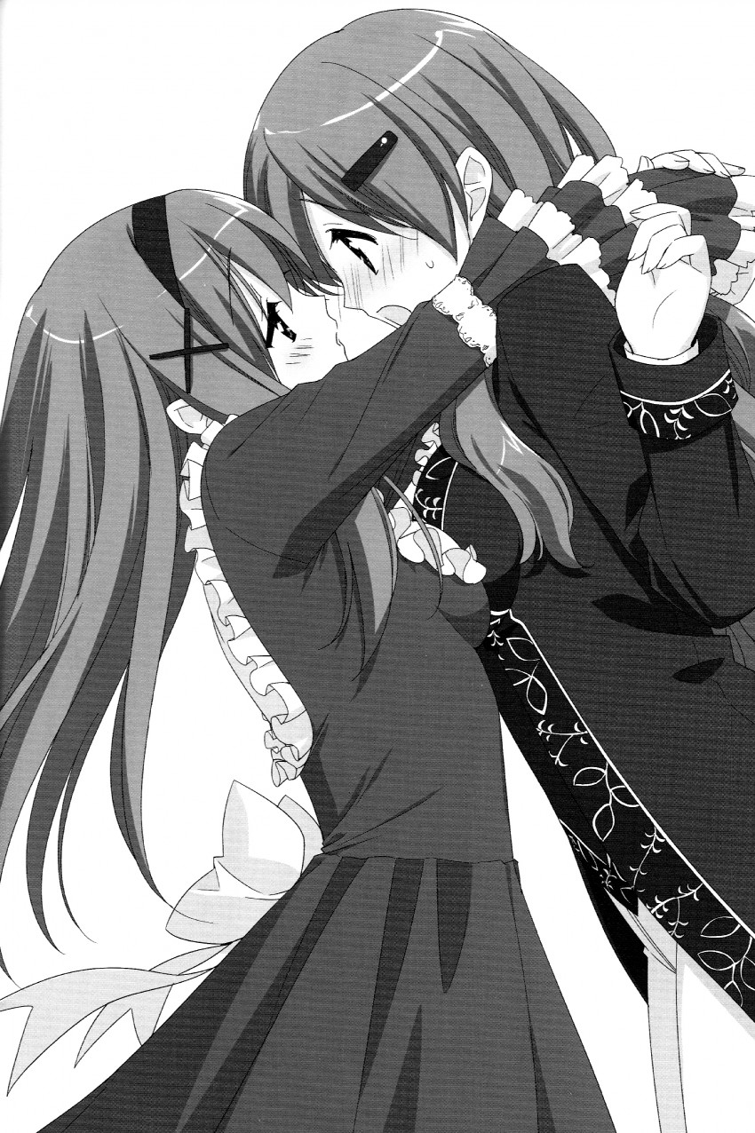 kitajima kaede and kitajima sara (sono hanabira ni kuchizuke wo) drawn by kani_biimu