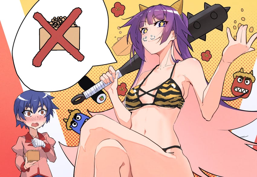 senjougahara hitagi and kanbaru suruga (monogatari and 1 more) drawn by thomas_(aoakumasan)