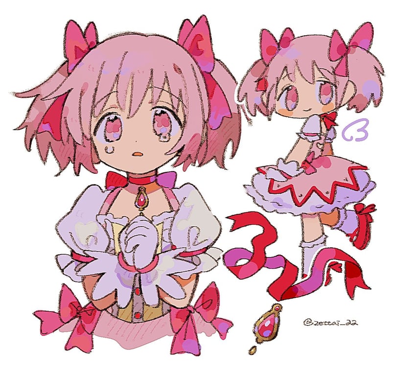 kaname madoka (mahou shoujo madoka magica) drawn by zettai_22