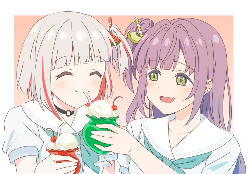 otomune kozue and yugiri tsuzuri (love live! and 1 more) drawn by nogreen