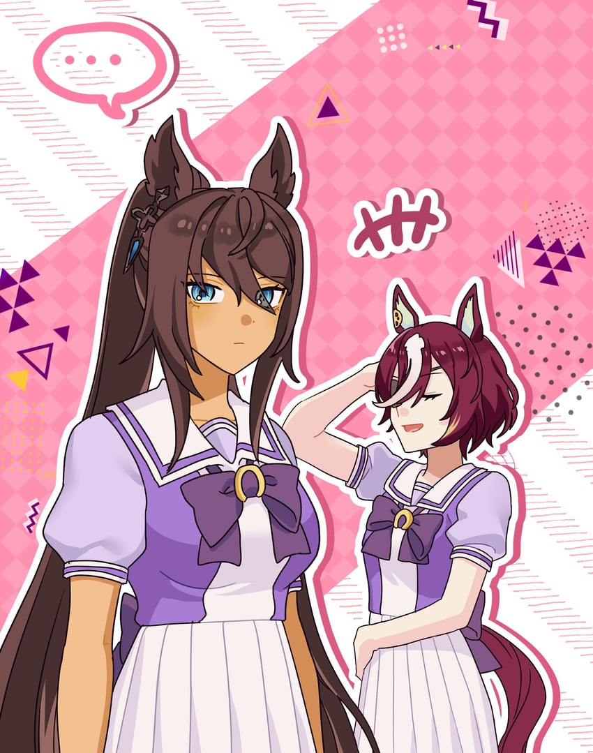 tanino gimlet and symboli kris s (umamusume) drawn by habsida_(habsida_hpy)
