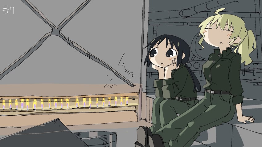 chito and yuuri (shoujo shuumatsu ryokou) drawn by tsukumizu_yuu