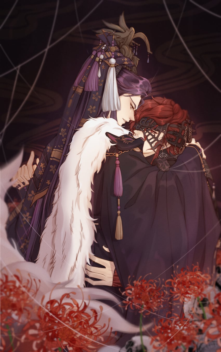 lushi moluo and wang zhongren (jinguang budaixi) drawn by trickydraw
