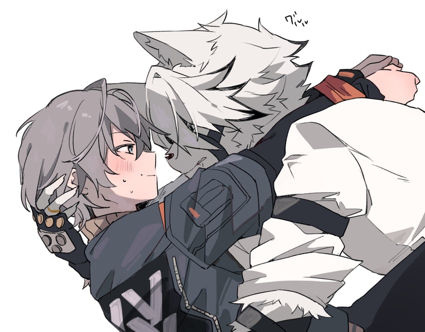 wise and von lycaon (zenless zone zero) drawn by 310_(satopoppo)