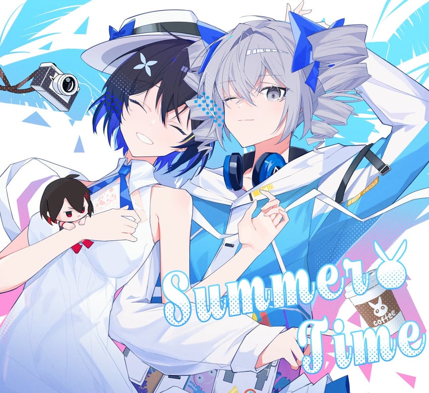 bronya zaychik, seele vollerei, homu, and seele (honkai and 1 more) drawn by hanchan540