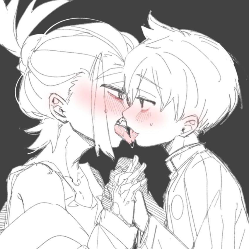 kieran and florian (pokemon and 1 more) drawn by kuma_8311