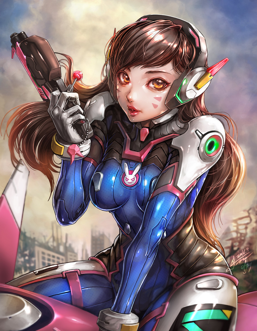 d.va (overwatch and 1 more) drawn by jay_b_lee