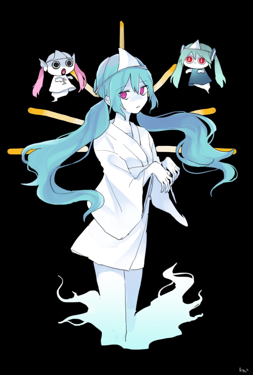 hatsune miku, aimaina, and doushite-chan (vocaloid and 1 more) drawn by adgjmtw0