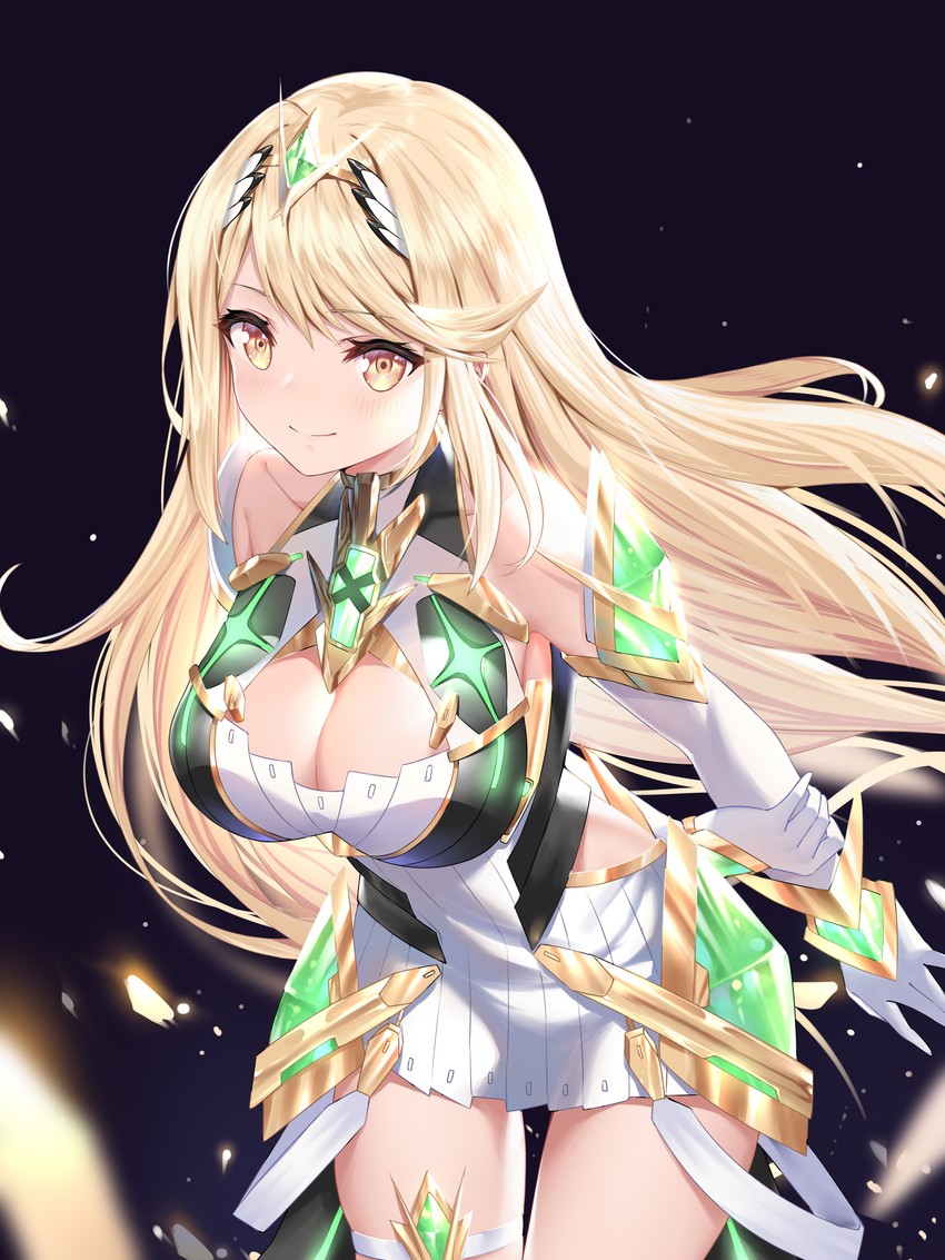 mythra (xenoblade chronicles and 1 more) drawn by roi_(liu_tian)
