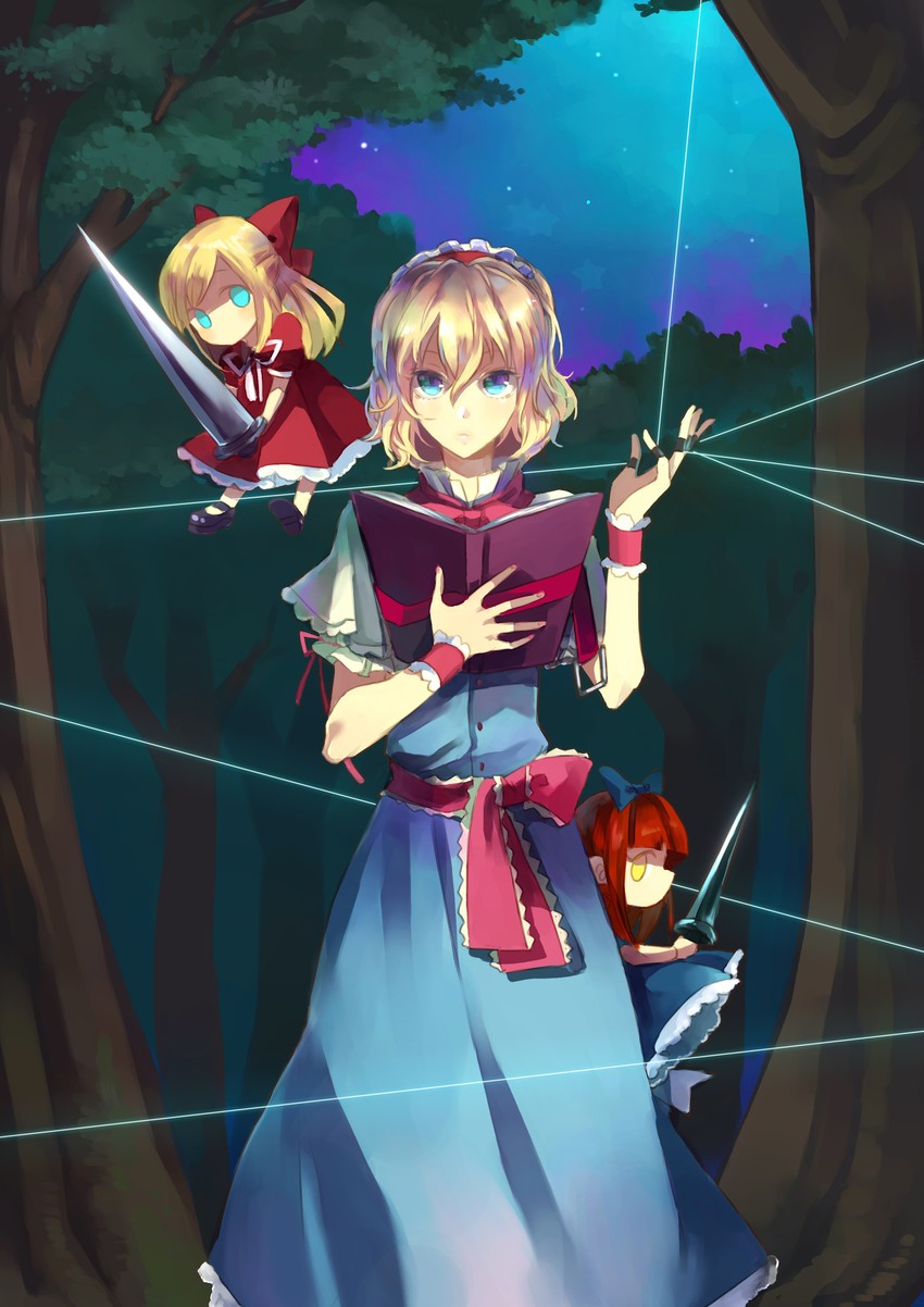 alice margatroid and shanghai doll (touhou) drawn by nr_(cmnrr)